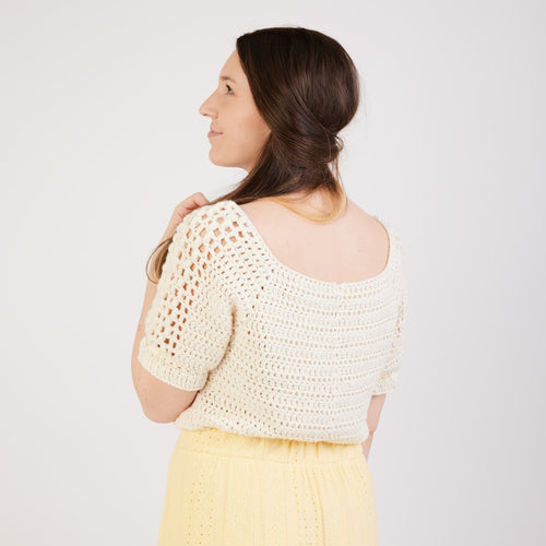 Rose Garden Raglan Top Crochet Kit