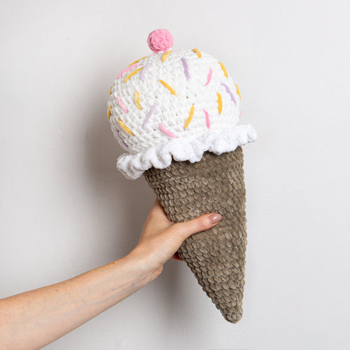 Giant Ice Cream Cone Crochet Kit