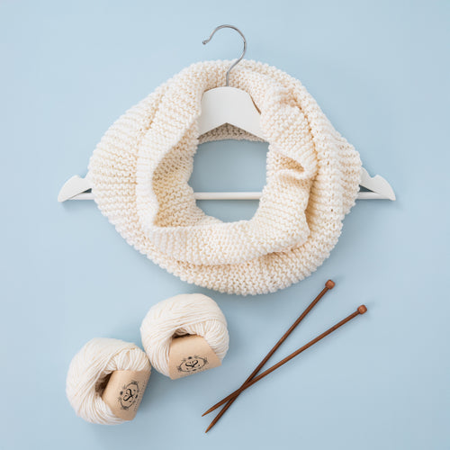 Sage Snood Beginner Knitting Kit