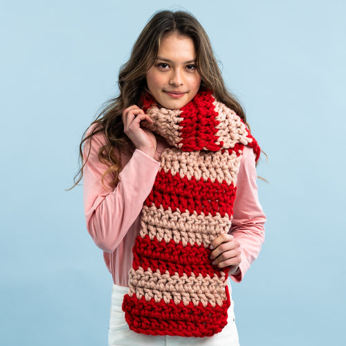 Stripe Hype Scarf Crochet Kit