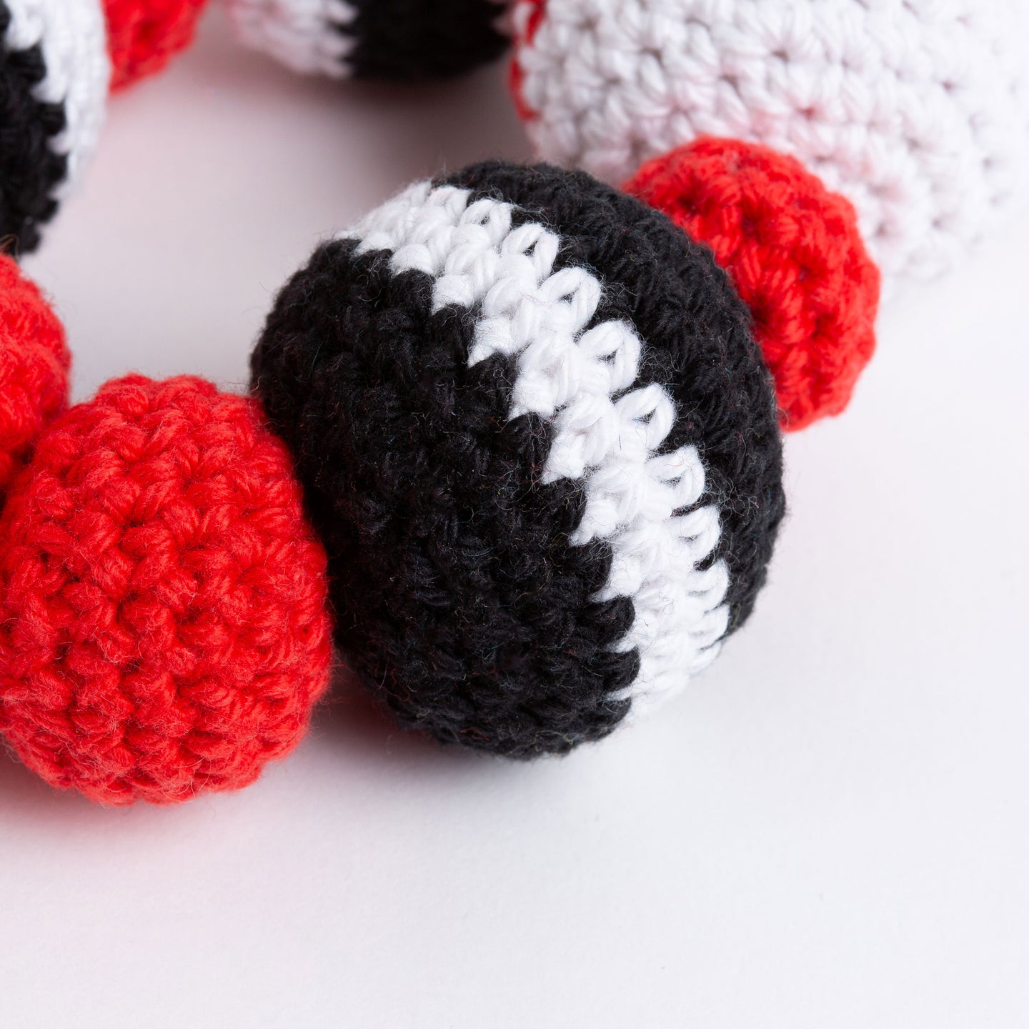 Tricolour Bubble Baby Toy Crochet Kit