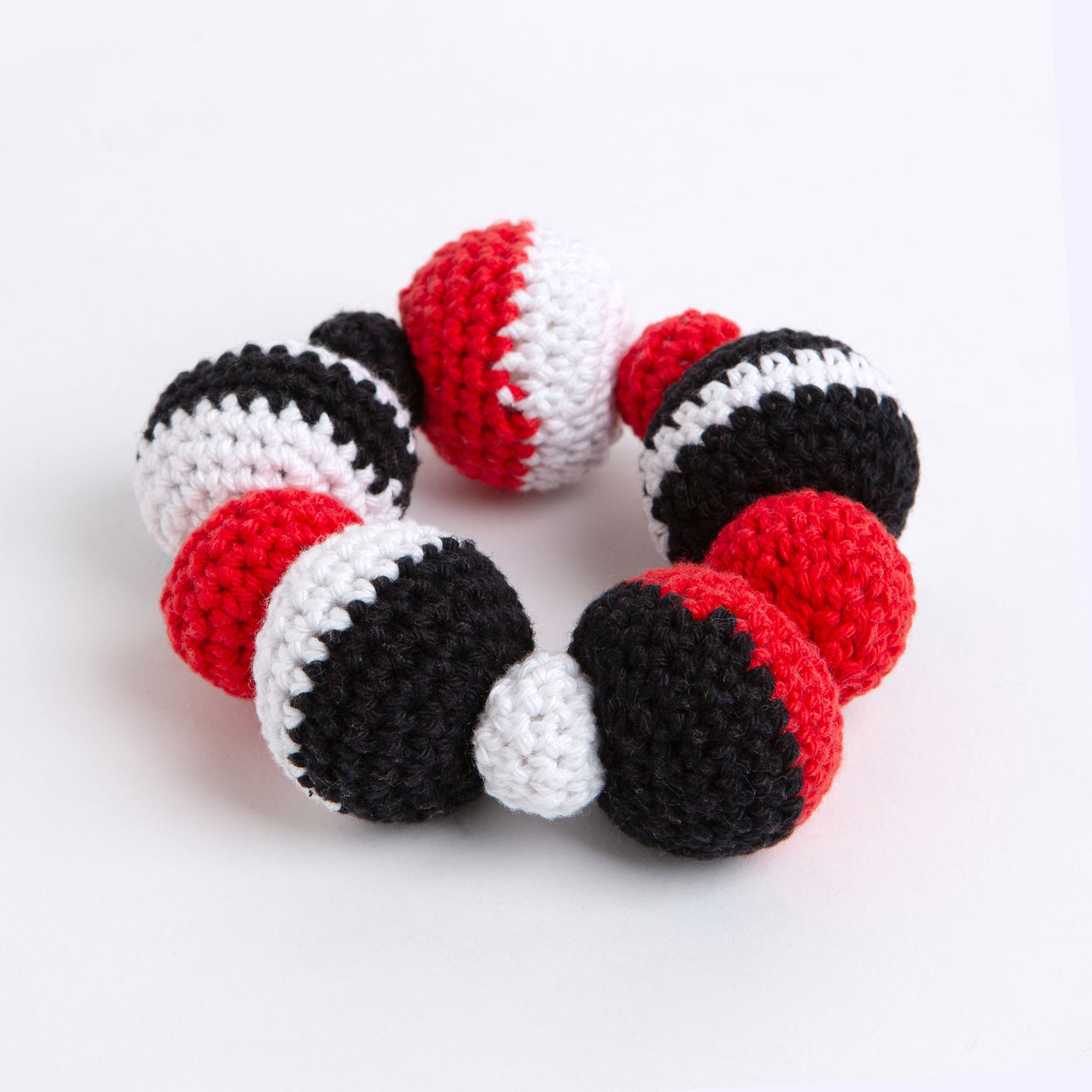 Tricolour Bubble Baby Toy Crochet Kit