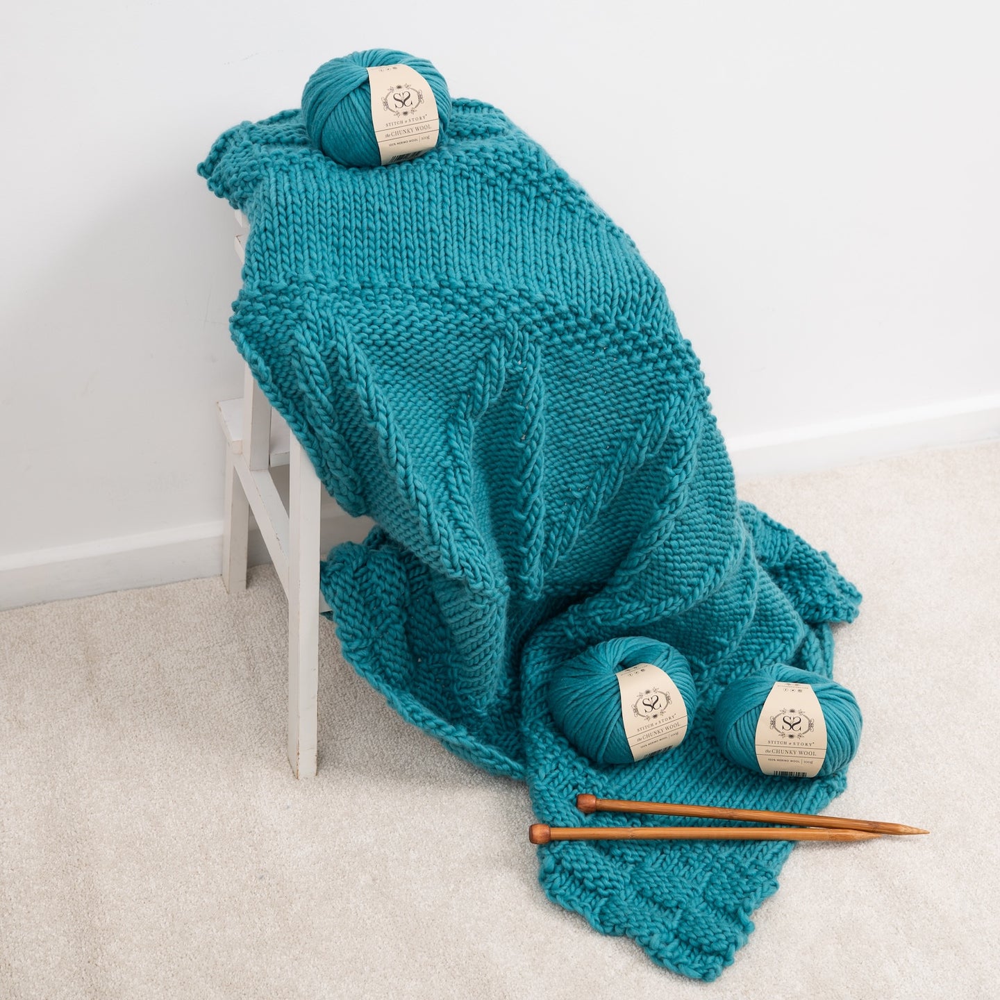 Bounty Throw Knitting Kit New Edition