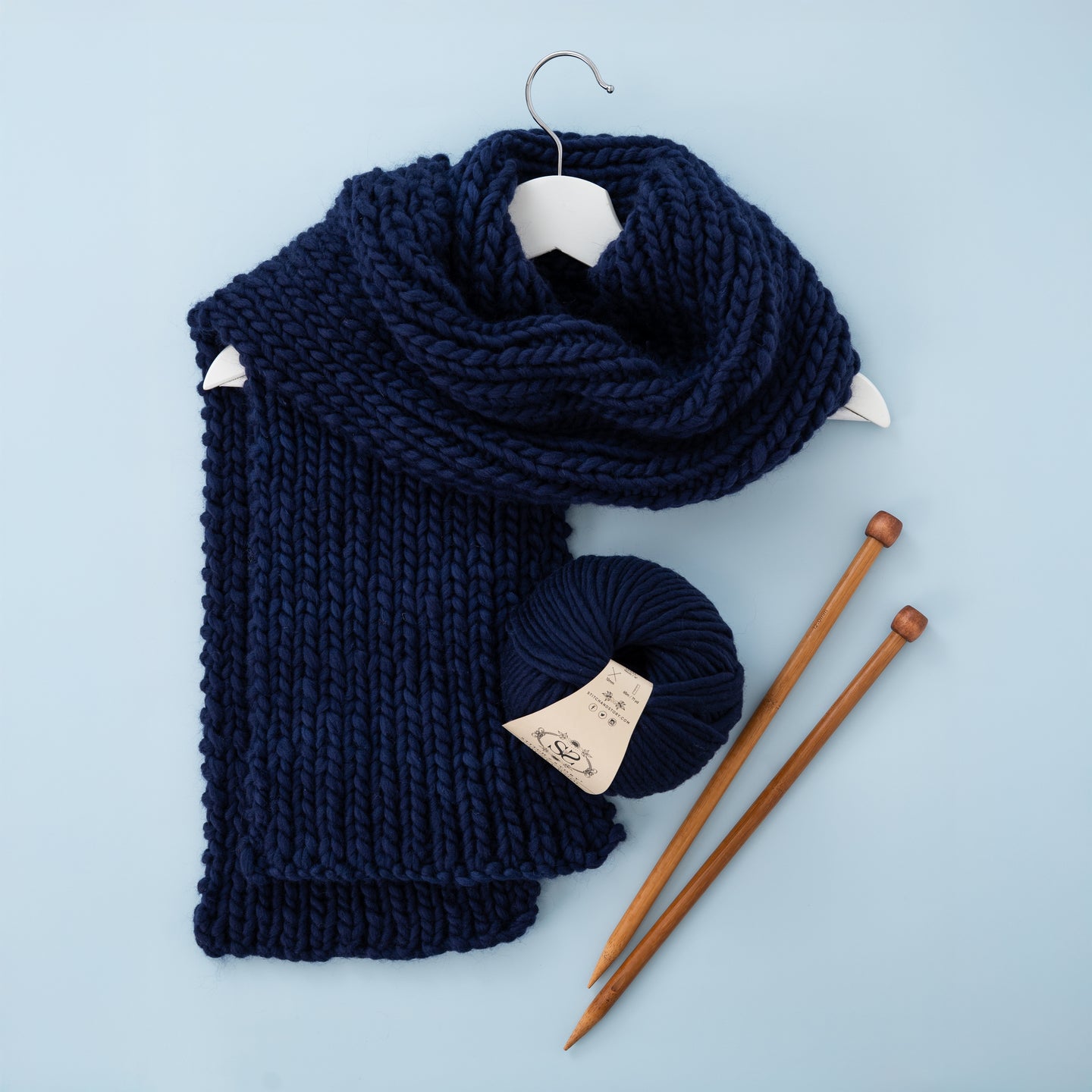 Vale Scarf Knitting Kit
