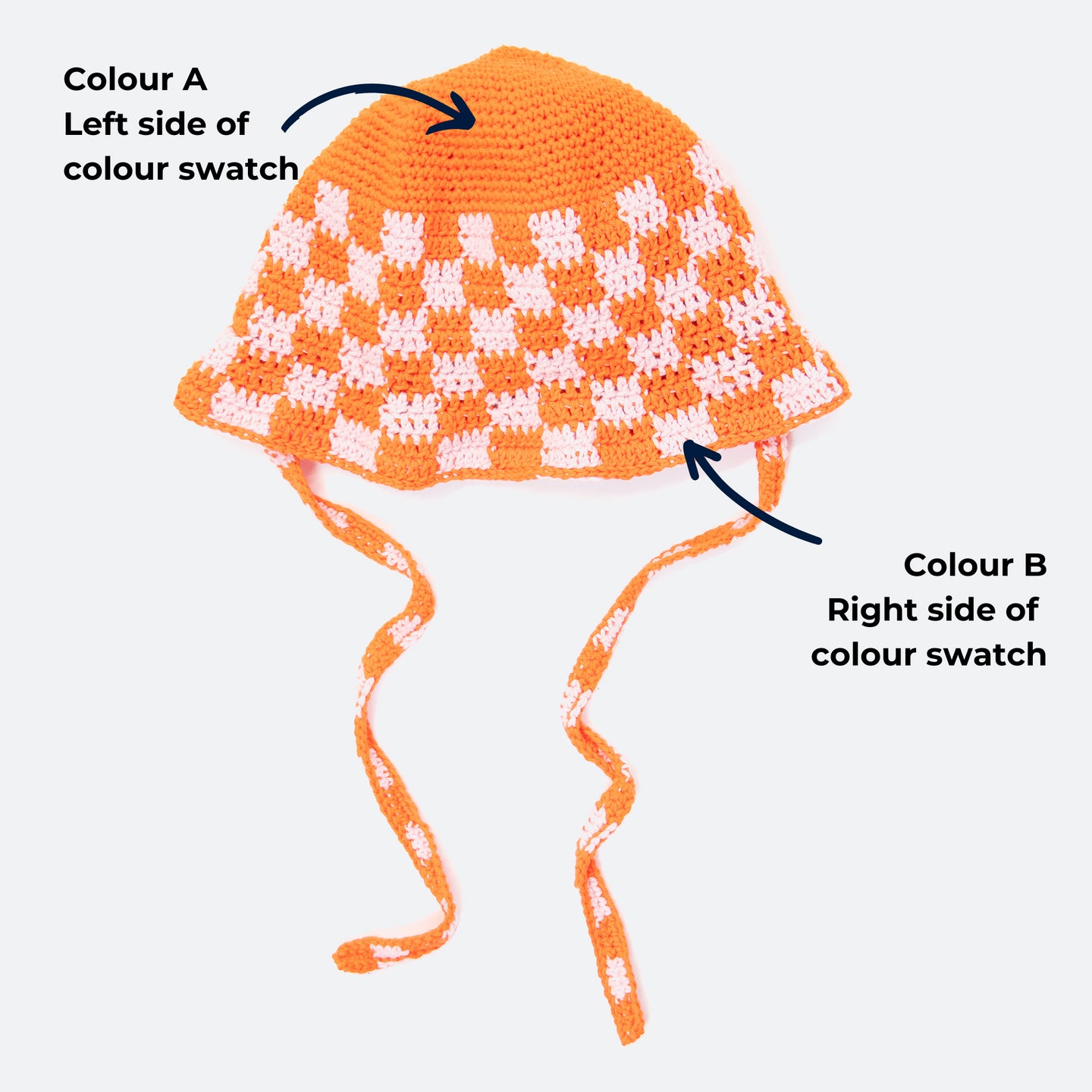 Pawley Checkered Bucket Hat Crochet Kit