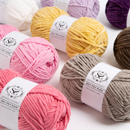 Pack of 5 Roly Poly Plush 100g balls