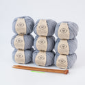 Soft Lofty Throw Knitting Kit