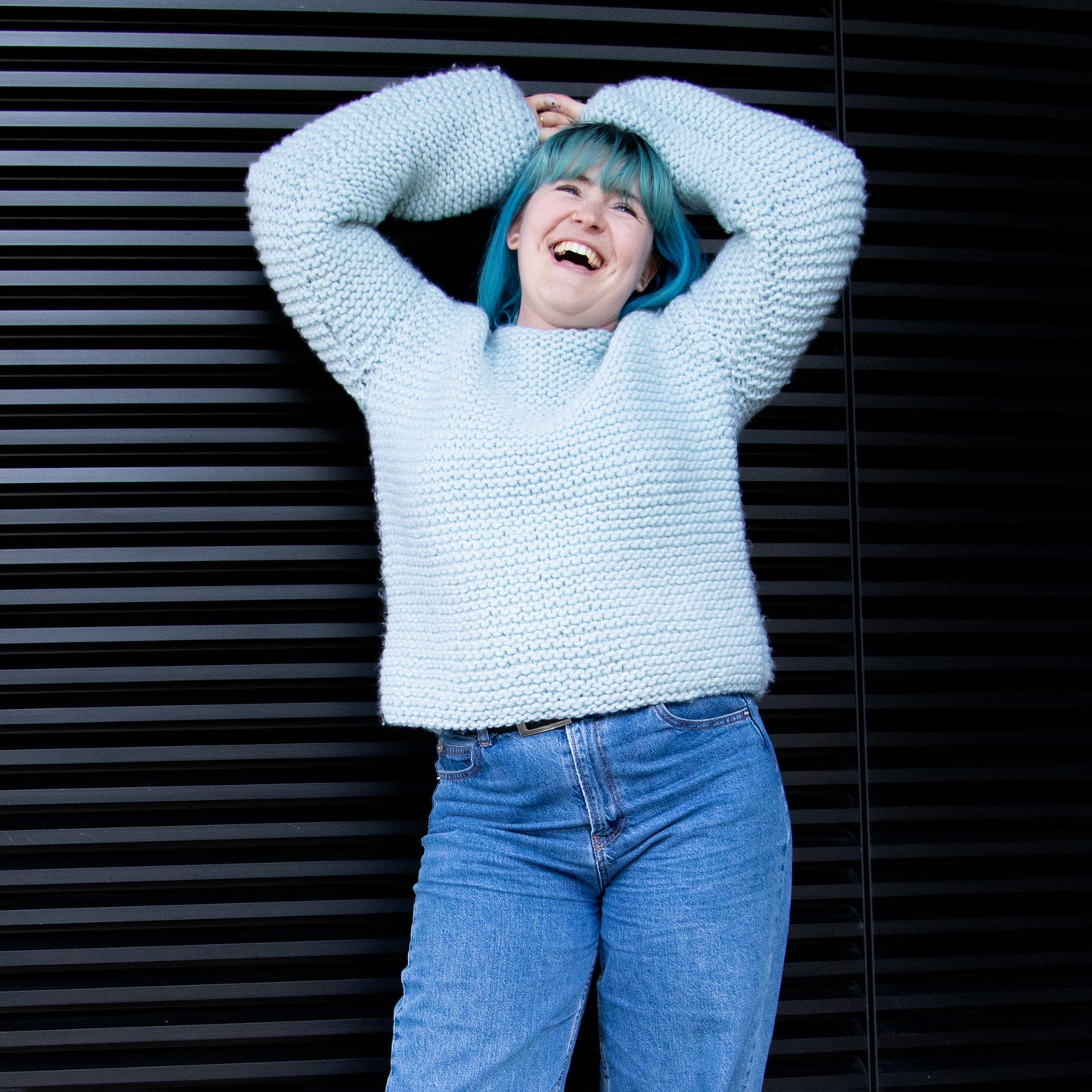 Ellis Garter Sweater Downloadable Pattern