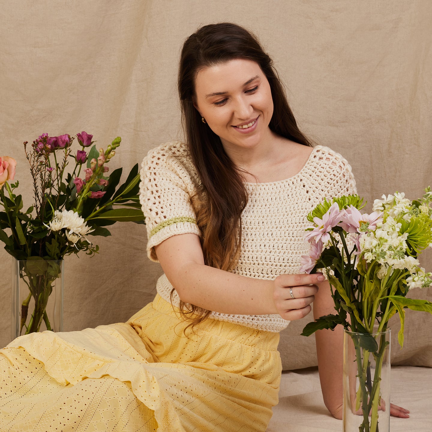 Rose Garden Raglan Top Downloadable Pattern
