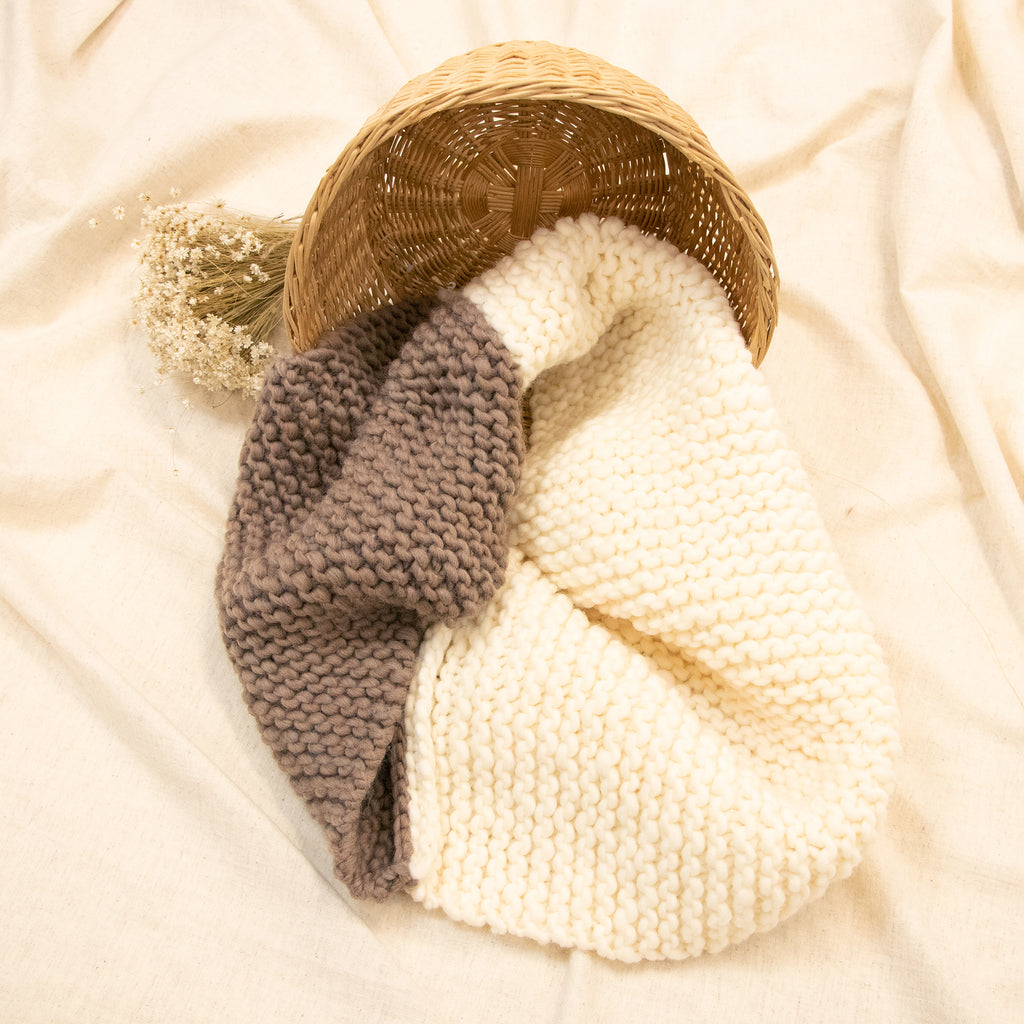 Ezra Knit Infinity Scarf Downloadable Pattern