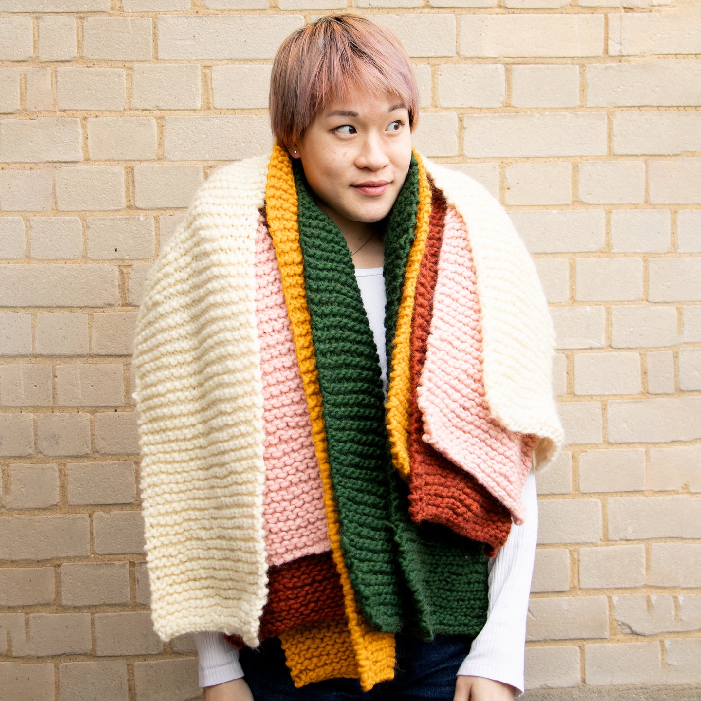 Blake Garter Scarf Downloadable Pattern