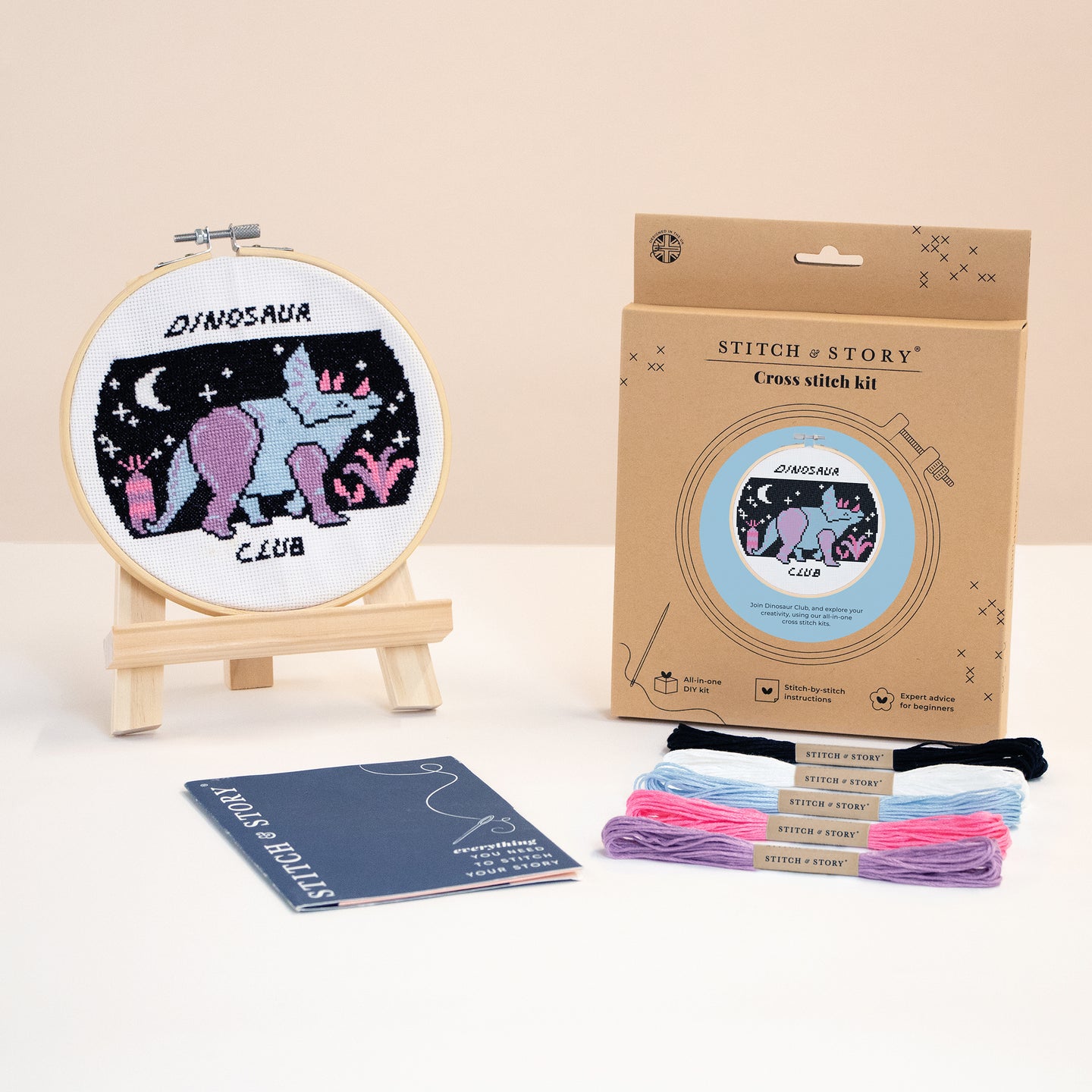 Find Your Club: Dinosaur Club Cross Stitch Kit