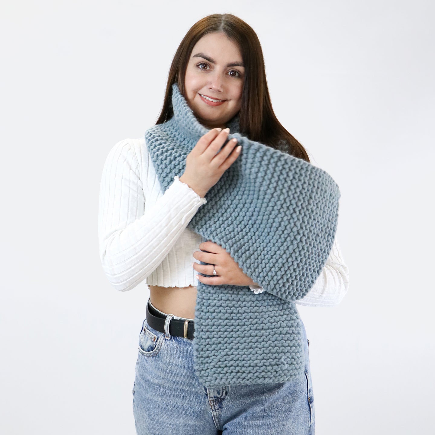 Blake Garter Scarf Downloadable Pattern