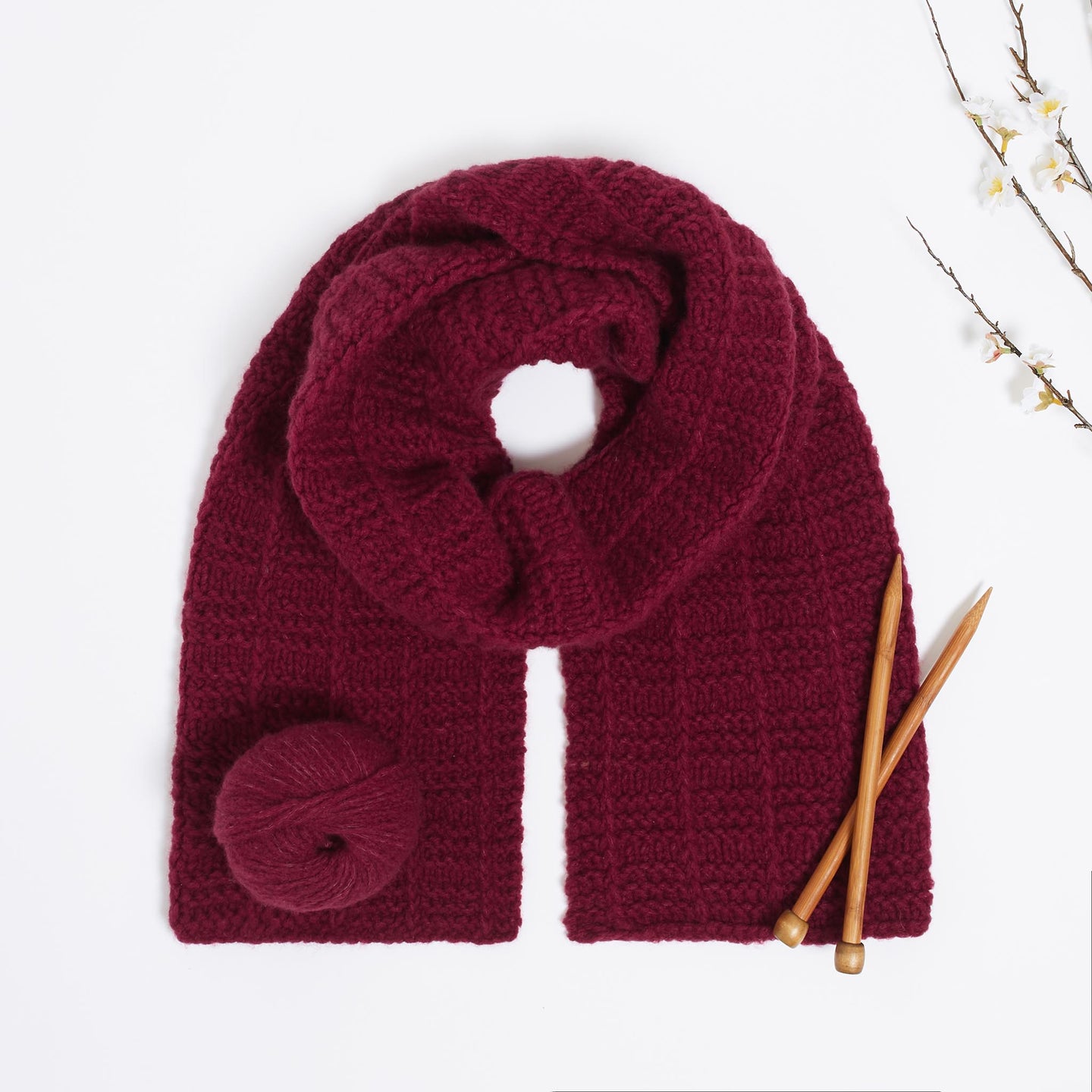 Bologna Garter Scarf Downloadable Pattern