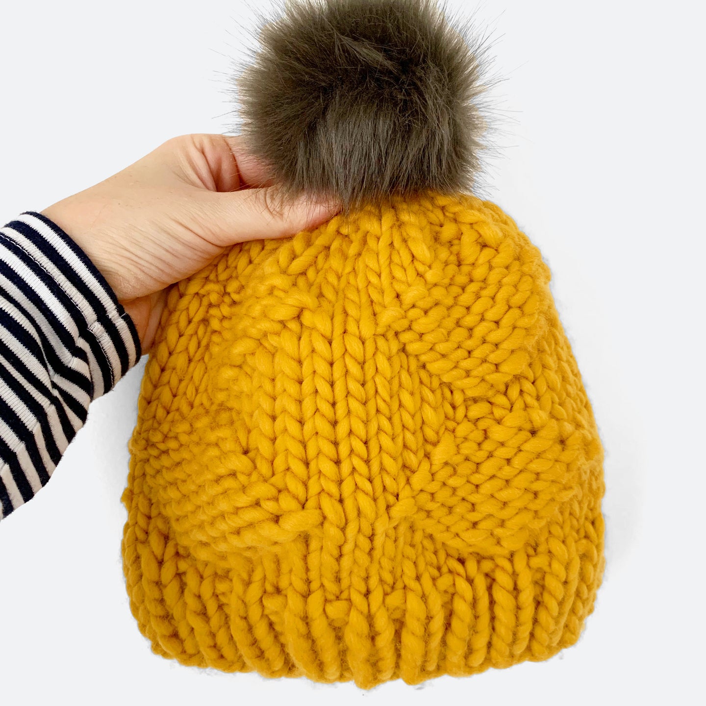 Eska Diamond Beanie Downloadable Pattern