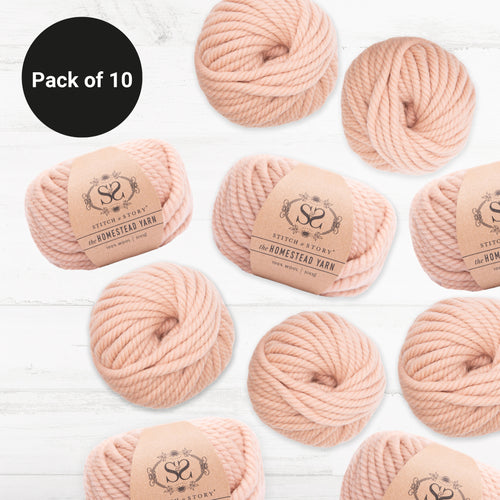Pack of 10 The Homestead Yarn 100g balls