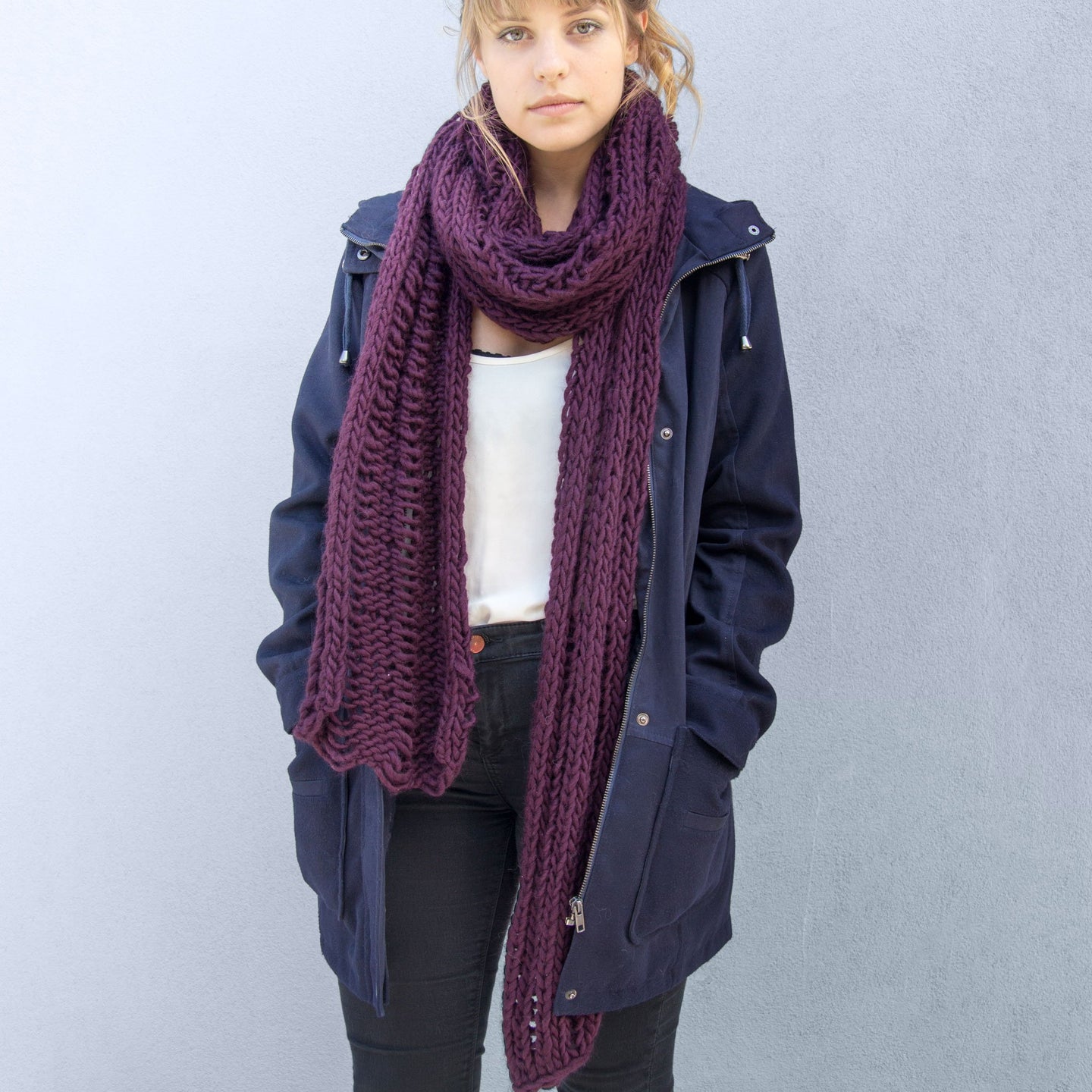 Drop Lay Scarf Downloadable Pattern