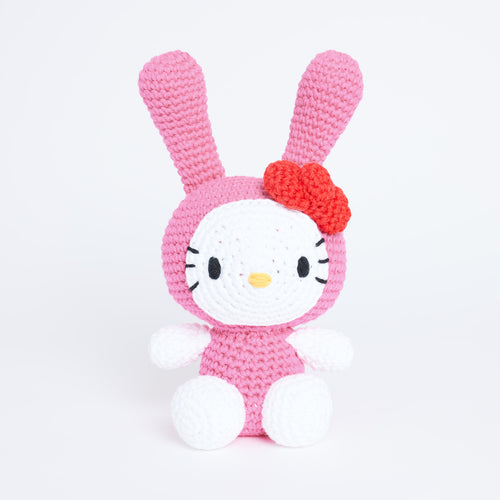 Hello Kitty Bunny Amigurumi Crochet Kit