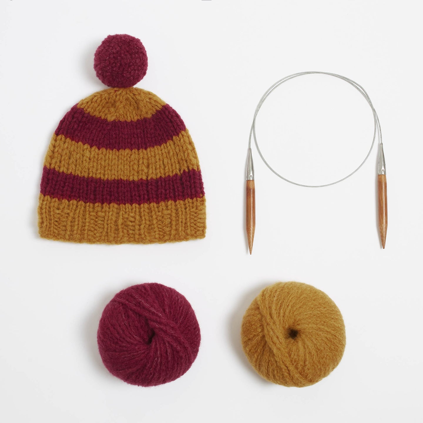 Roma Striped Beanie Downloadable Pattern