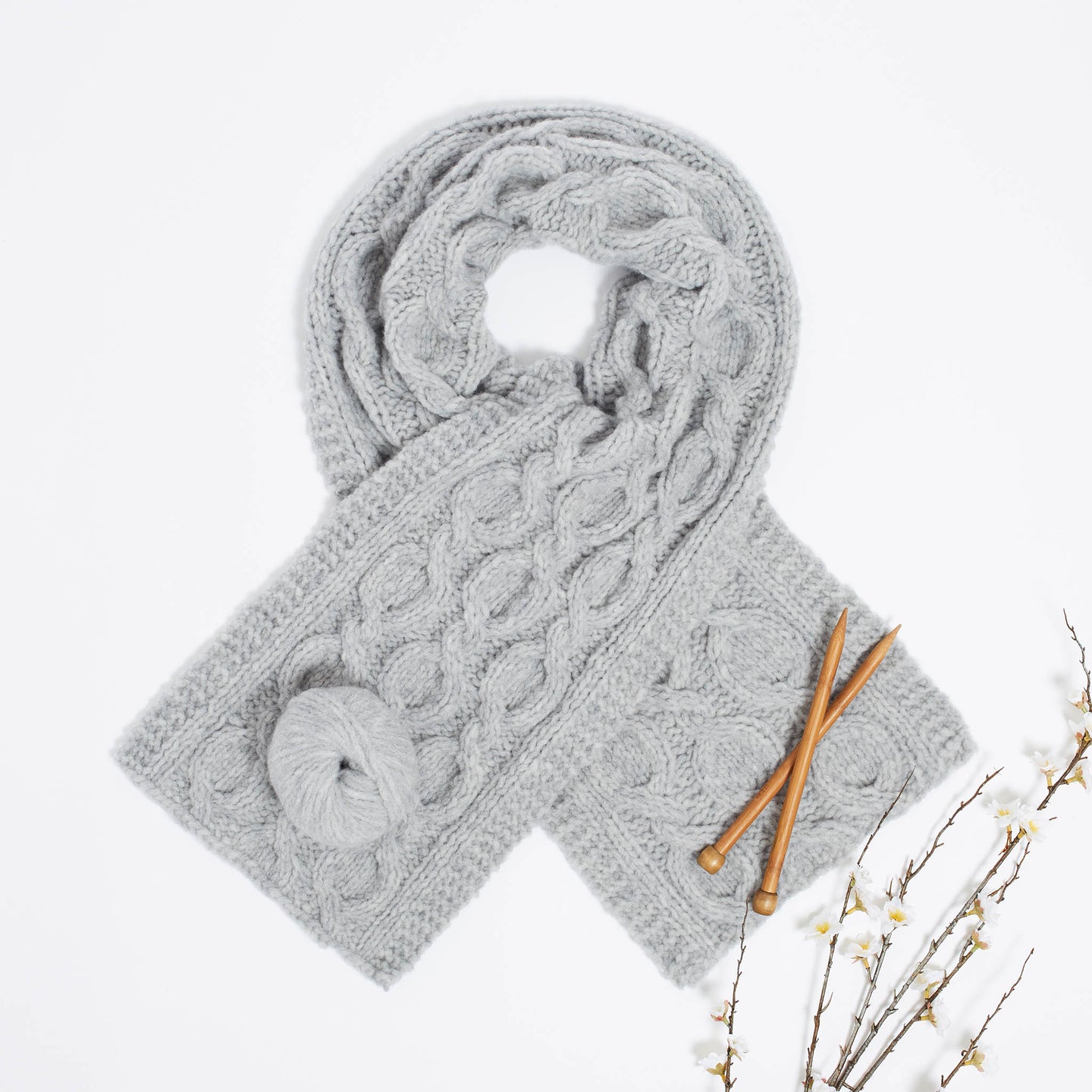 Venezia Cable Scarf Downloadable Pattern