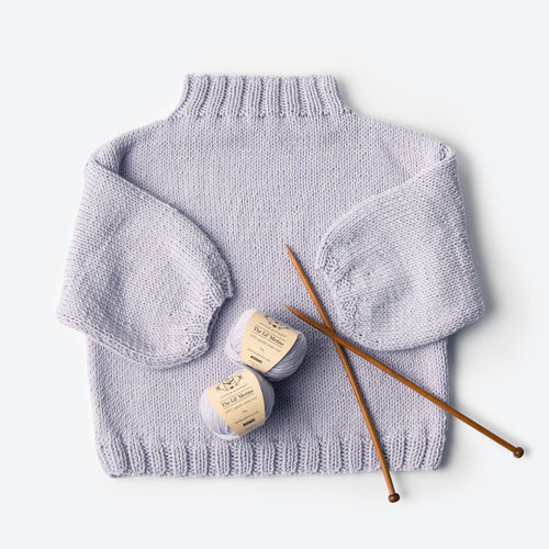 Belle Mock Neck Sweater Knitting Kit