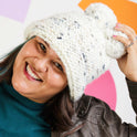 Conkers Pom Pom Hat Downloadable Pattern