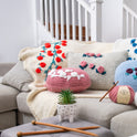 Embroidered Knitted Blanket Downloadable Pattern