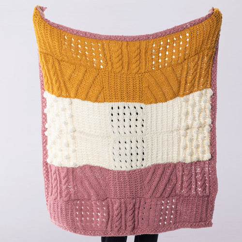 Lana Patchwork Throw Downloadable Pattern E-Book