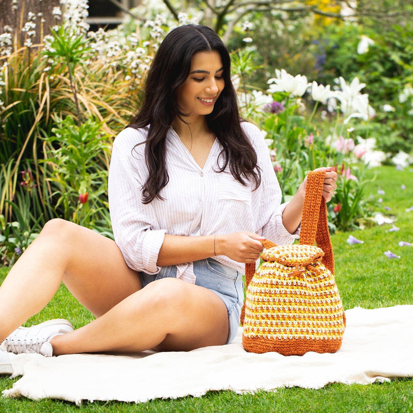 Marram Linen Stitch Backpack Downloadable Pattern