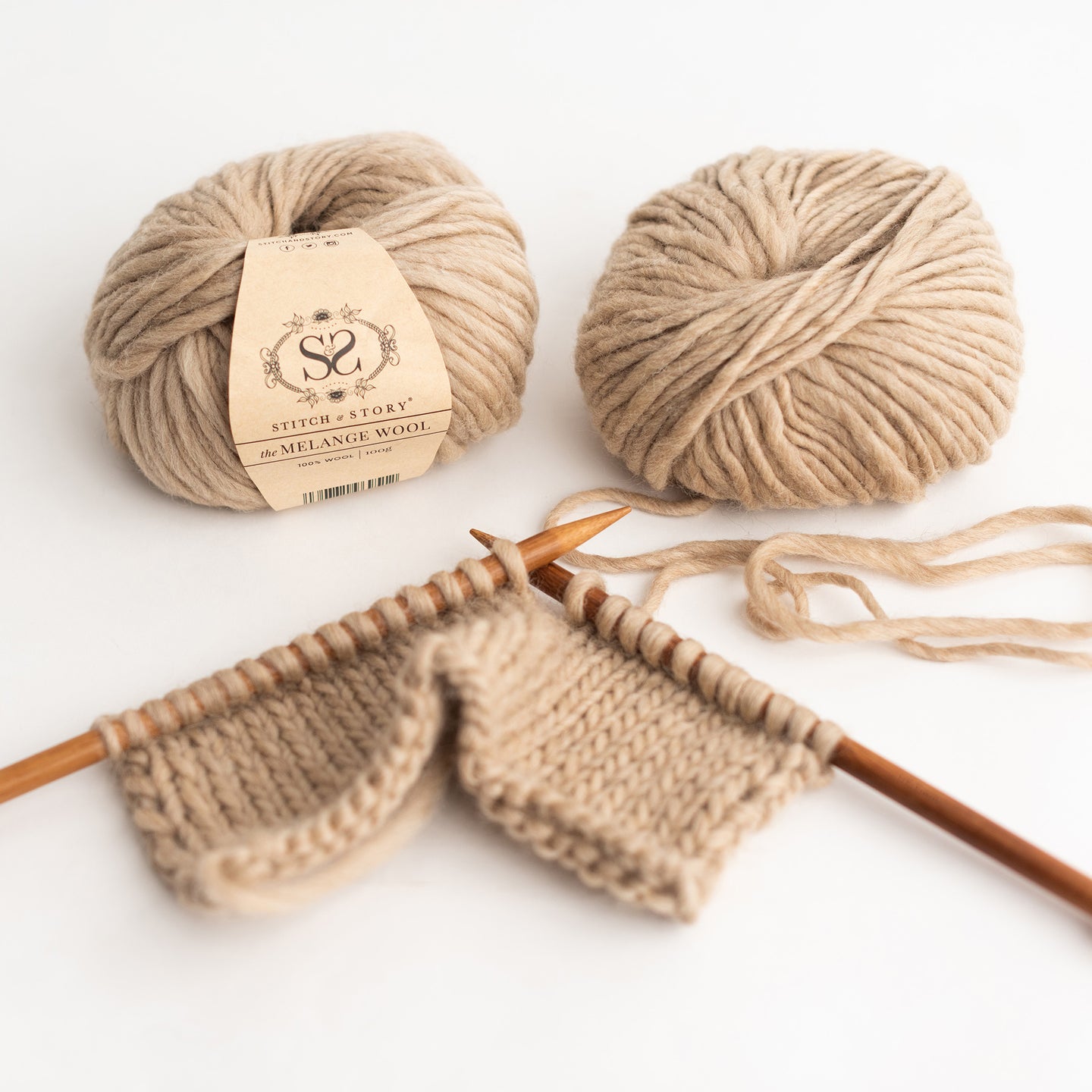 Melange Wool 100g Balls Stitch Story