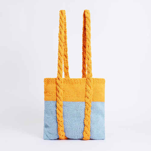 Pentle Cable Handle Tote Bag Downloadable Pattern