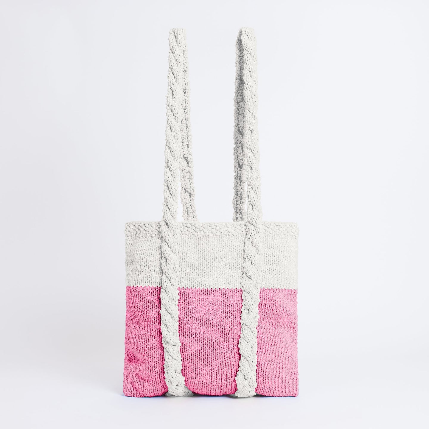 Pentle Cable Handle Tote Bag Downloadable Pattern