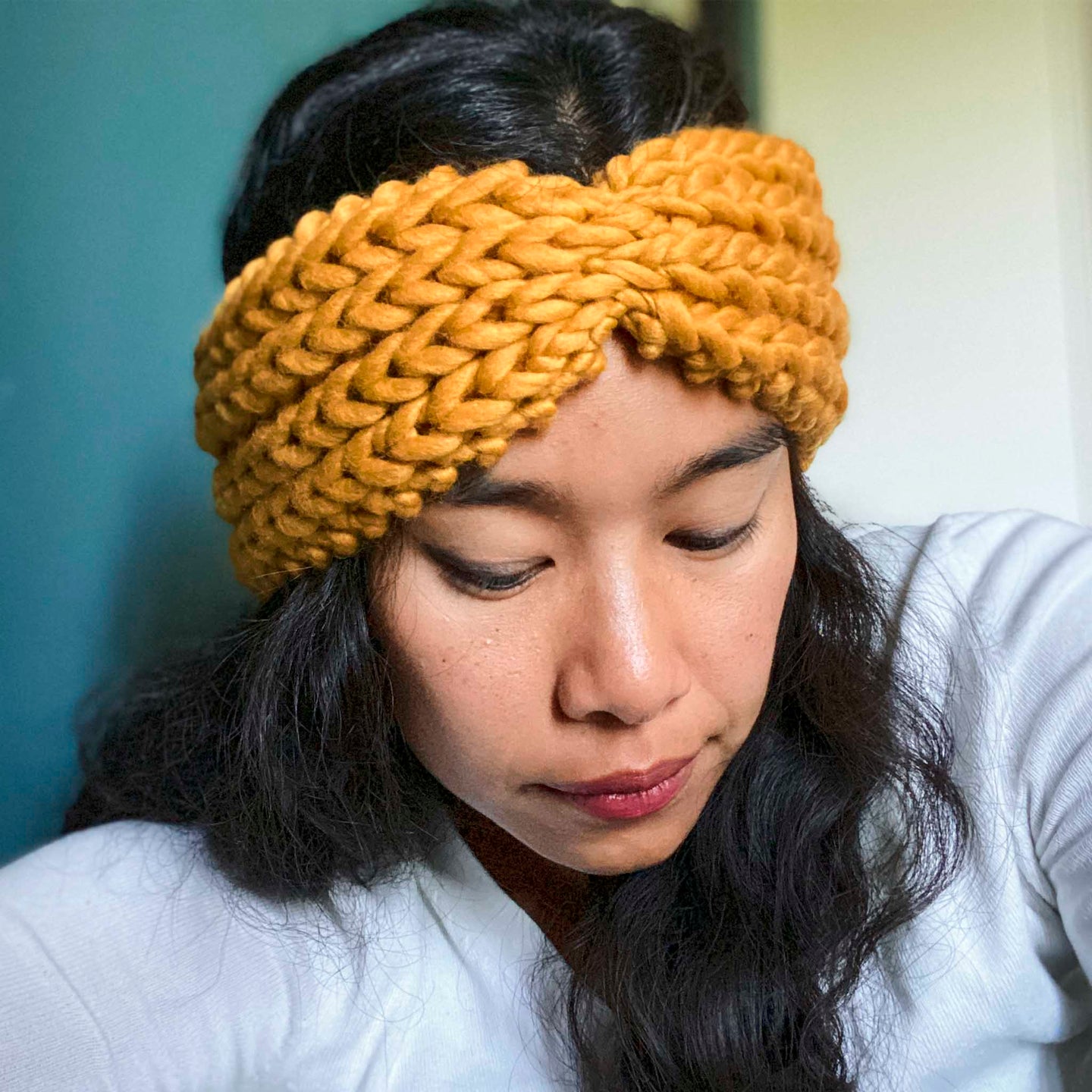 Ribbed Bow Headband Downloadable Pattern