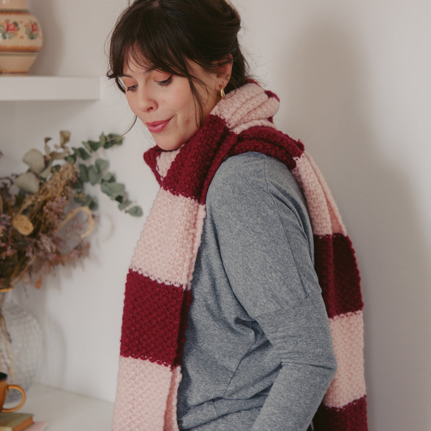 Roma Striped Scarf Downloadable Pattern