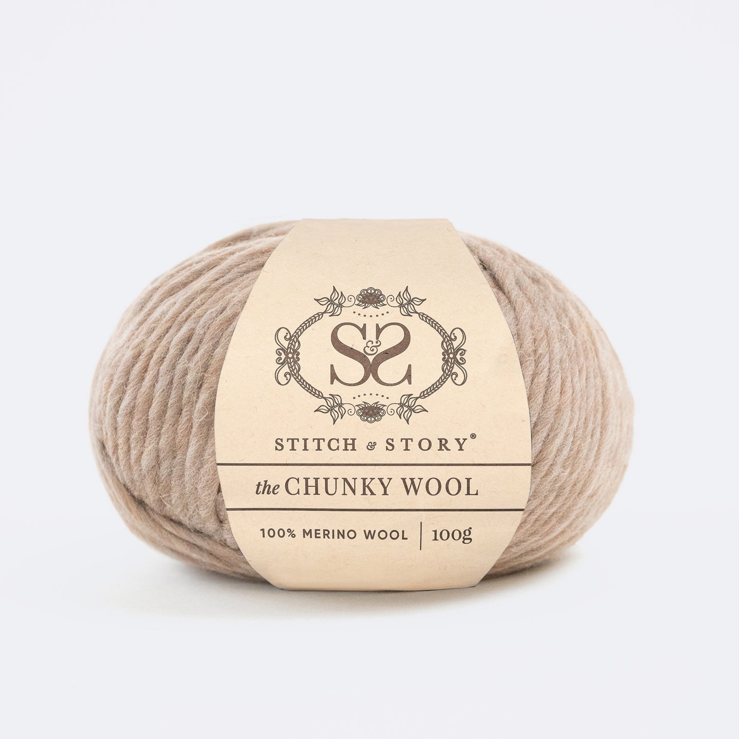 Stitch & Story 100% Merino Wool The Chunky Wool in Desert Sand