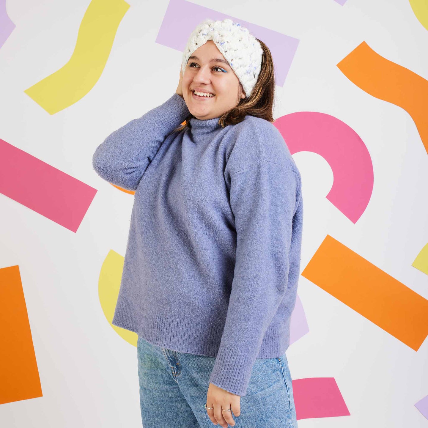 Tic-Tac-Toe Crochet Headband Downloadable Pattern