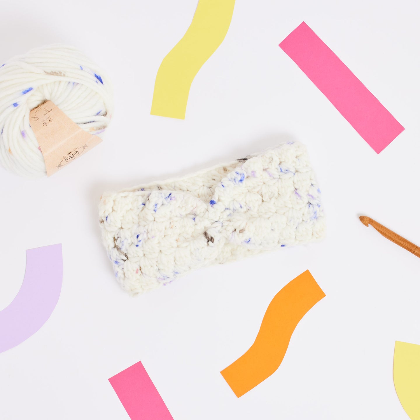 Tic-Tac-Toe Crochet Headband Downloadable Pattern