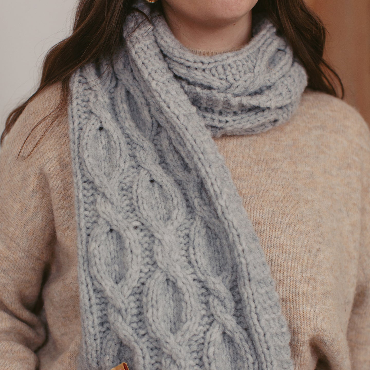Venezia Cable Scarf Downloadable Pattern