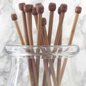 8mm Short Bamboo Knitting Needles (25cm)