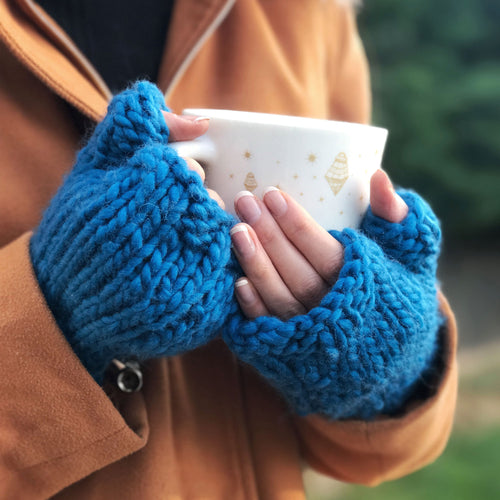 Freya Fingerless Gloves Knitting Kit